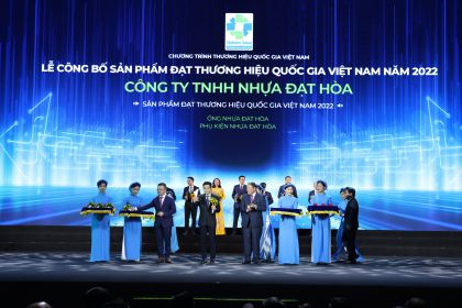 Nhựa Đạt Hòa vinh dự đạt danh hiệu Thương Hiệu Quốc Gia Việt Nam 2022