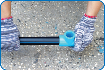 Lắp đặt ống HDPE (Sọc xanh) - Phương pháp hàn sử dụng phụ kiện